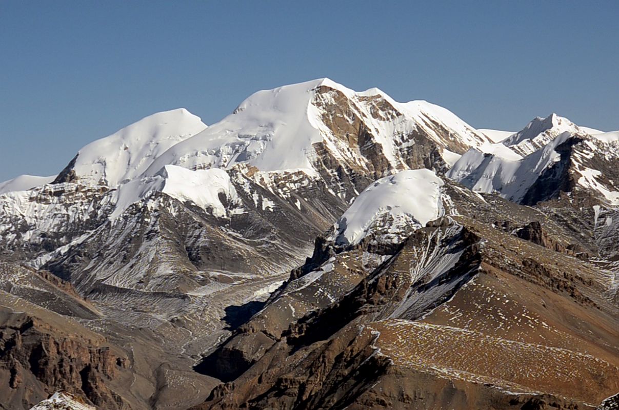 18A Khumjungar Close Up From Chulu Far East Summit Panorama 